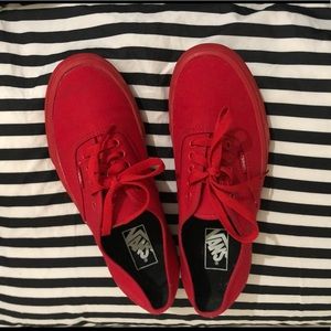 All red vans